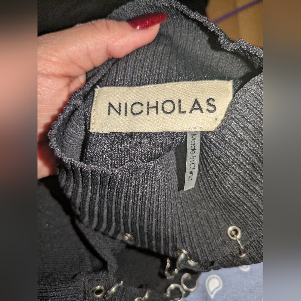 2S. NWOT NICHOLAS SABA MIDI DRESS - Picture 7 of 8